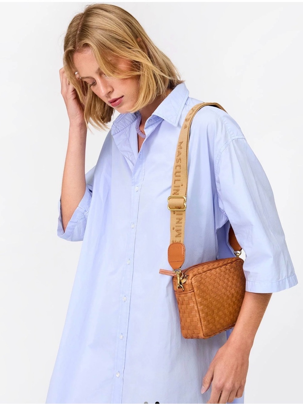 Clare V masculin feminin adjustable bag strap - Picture 2 of 6